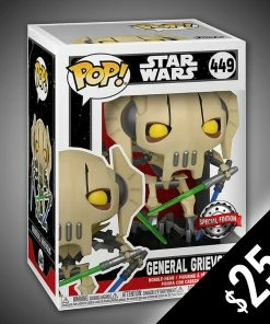 Chalice Collectibles Web Star Wars Funko Pop! Star Wars: General Grievous (4 Sabers) #449