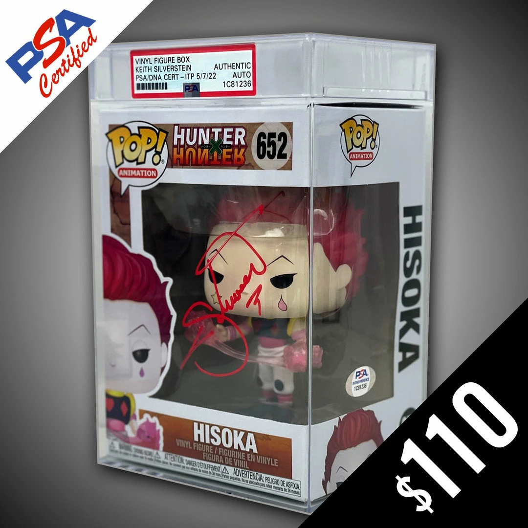 Chalice Collectibles Funko Pop! Hunter X Hunter: Hisoka - SIGNED By Keith Silverstein (PSA Certified) WEB Signature Series 3 Chalice Collectibles Funko Pop! Hunter X Hunter: Hisoka - SIGNED By Keith Silverstein (PSA Certified) WEB Signature Series