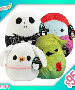 Chalice Collectibles Original Squishmallows: The Nightmare Before Christmas: Set Of 4 (8")