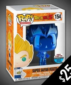 Chalice Collectibles Funko Pop! Dragon Ball Z: Super Saiyan Vegeta (Blue Chrome) #154