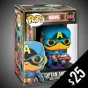 Chalice Collectibles Funko Pop! Marvel: Captain America (Black Light) #648