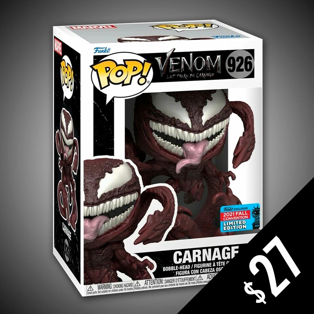 Chalice Collectibles Web Marvel Funko Pop! Marvel: Carnage #926 (NYCC Shared Sticker) 3 Chalice Collectibles Web Marvel Funko Pop! Marvel: Carnage #926 (NYCC Shared Sticker)