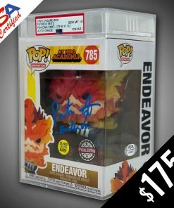 Chalice Collectibles WEB Signature Series Funko Pop! My Hero Academia: Endeavor SIGNED By Patrick Seitz (PSA Certified - Gem Mint 10 Auto)