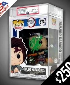 Chalice Collectibles Funko Pop! Demon Slayer: Tanjiro (chase) #874 - SIGNED By Zach Aguilar (PSA Certified - Gem Mint 10 Auto) WEB Signature Series