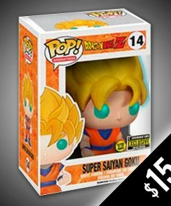 Chalice Collectibles Funko Pop! Dragon Ball Z: Super Saiyan Goku (GITD) #14 Web Anime
