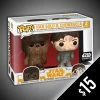 Chalice Collectibles Web Star Wars Funko Pop! Star Wars: Han Solo & Chewbacca (2-Pack)