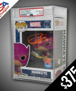Chalice Collectibles WEB Signature Series Funko Pop! Marvel: Hawkeye #914- SIGNED By Jeremy Renner (PSA Certified)