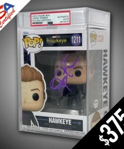 Chalice Collectibles Funko Pop! Marvel: Hawkeye #1211- SIGNED By Jeremy Renner (PSA Certified)