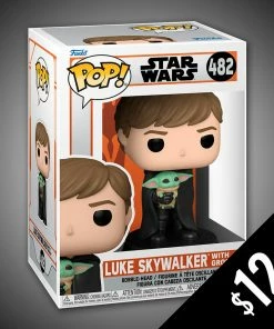 Chalice Collectibles Funko Pop! Star Wars: The Mandalorian - Luke With Gragou #482 Web Star Wars
