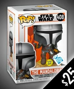Chalice Collectibles Funko Pop! The Mandalorian: With Blaster (GITD) #408 Web Star Wars