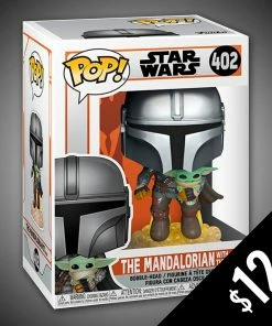 Chalice Collectibles Funko Pop! Star Wars - The Mandalorian (With Child / Jet Pack) #402 Web Star Wars