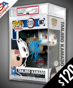 Chalice Collectibles Funko Pop! Demon Slayer: Tanjiro With Mask #867 - SIGNED By Zach Aguilar (PSA Certified) WEB Signature Series