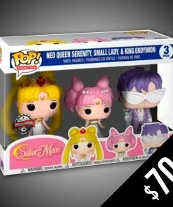 Chalice Collectibles Funko Pop! Sailor Moon 3 Pack (Neo Queen Serenity, Small Lady, King Emdymion)