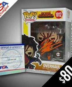 Chalice Collectibles WEB Signature Series Funko Pop! MHA: Overhaul- SIGNED By Kellen Goff (PSA Certified)
