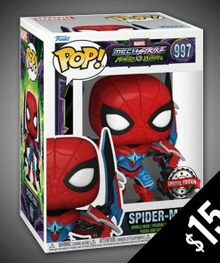 Chalice Collectibles Web Marvel Funko Pop! Mech Strike Monster Hunters Spider-Man #997 (non-chase)