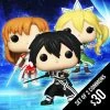 Chalice Collectibles Funko Pop! Sword Art Online (Set Of 3 Commons) Web Anime