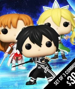 Chalice Collectibles Funko Pop! Sword Art Online (Set Of 3 Commons) Web Anime