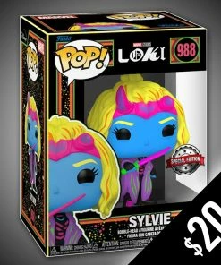 Chalice Collectibles Funko Pop! Marvel: Loki: Sylvie (Black Light) #988 Web Marvel