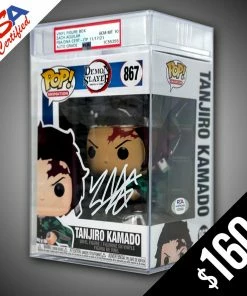 Chalice Collectibles Funko Pop! Demon Slayer: Tanjiro (common) #867 - SIGNED By Zach Aguilar (ENCASED - PSA Certified - Gem Mint 10 Auto)