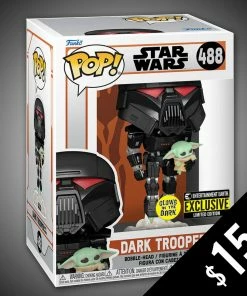 Chalice Collectibles Funko Pop! Star Wars: Dark Trooper (With Grogu) #488