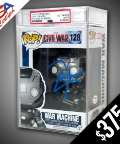 Chalice Collectibles Funko Pop! Marvel: War Machine #128- SIGNED By Don Cheadle (PSA Certified)