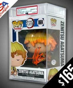 Chalice Collectibles Funko Pop! Demon Slayer: Zenitsu - SIGNED By Aleks Le (PSA Certified - Gem Mint 10 Auto) WEB Signature Series